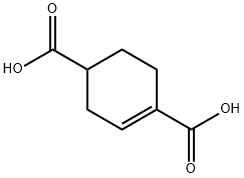 1-Cyclohexene-1,4-dicarboxylic acid Struktur