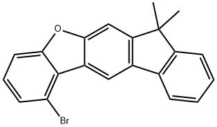 7H-Benzo[b]fluoreno[3,2-d]furan, 1-bromo-7,7-dimethyl- Struktur