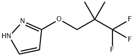 3-(3,3,3-Trifluoro-2,2-dimethylpropoxy)-1H-pyrazole Struktur