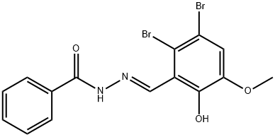 N'-[(E)-(2,3-dibromo-6-hydroxy-5-methoxyphenyl)methylidene]benzohydrazide