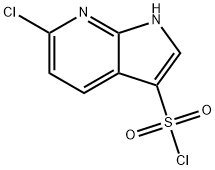 1H-Pyrrolo[2,3-b]pyridine-3-sulfonyl chloride, 6-chloro- Struktur