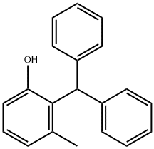 Phenol, 2-(diphenylmethyl)-3-methyl- Struktur