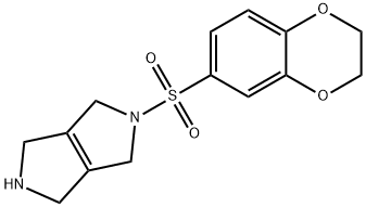 Pyrrolo[3,4-c]pyrrole, 2-[(2,3-dihydro-1,4-benzodioxin-6-yl)sulfonyl]-1,2,3,4,5,6-hexahydro- Struktur