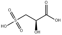 Propanoic acid, 2-hydroxy-3-sulfo-, (2R)- Struktur