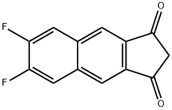 1H-Benz[f]indene-1,3(2H)-dione, 6,7-difluoro- Struktur