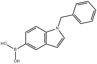 (1-芐基-1H-吲哚-5-基)硼酸, 2346512-57-8, 結構式