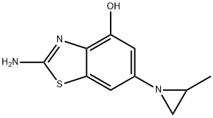 4-Benzothiazolol, 2-amino-6-(2-methyl-1-aziridinyl)- Struktur