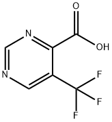 4-Pyrimidinecarboxylic acid, 5-(trifluoromethyl)- Struktur