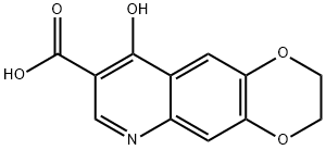 9-hydroxy-2H,3H-[1,4]dioxino[2,3-g]quinoline-8-carboxylic acid Struktur