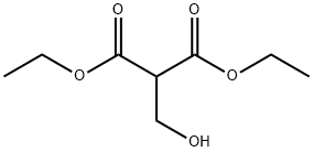 Propanedioic acid, 2-(hydroxymethyl)-, 1,3-diethyl ester Struktur