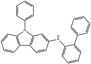 9H-Carbazol-2-amine, N-[1,1'-biphenyl]-2-yl-9-phenyl- Struktur