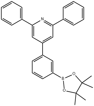 2,6-diphenyl-4-(3-(4,4,5,5-tetramethyl-1,3,2-dioxaborolan-2-yl)phenyl)pyridine Struktur