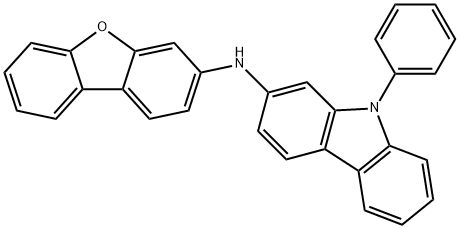 9H-Carbazol-2-amine, N-3-dibenzofuranyl-9-phenyl- Struktur