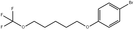 1-bromo-4-((5-(trifluoromethoxy)pentyl)oxy)benzene Struktur