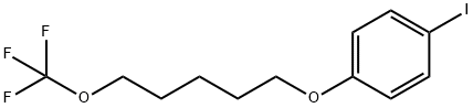 1-iodo-4-((5-(trifluoromethoxy)pentyl)oxy)benzene Struktur