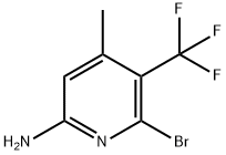 2-Pyridinamine, 6-bromo-4-methyl-5-(trifluoromethyl)- Struktur