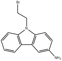 9-(2-Bromoethyl)-9H-carbazol-3-amine, 2442597-58-0, 結(jié)構(gòu)式