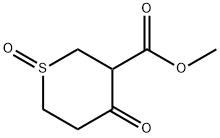 2H-Thiopyran-3-carboxylic acid, tetrahydro-4-oxo-, Methyl ester, 1-oxide Struktur