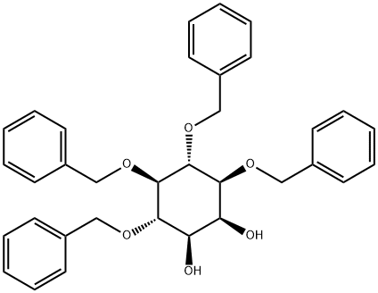 1,4,5,6-Tetra-O-benzyl-myo-inositol Struktur