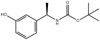 Carbamic acid, N-[(1R)-1-(3-hydroxyphenyl)ethyl]-, 1,1-dimethylethyl ester Struktur