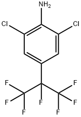 2，6-Dichloro-4-(perfluoropropan-2-yl)aniline Struktur