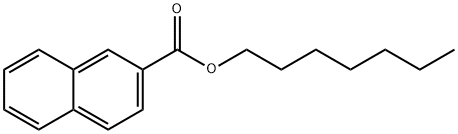 2-Naphthoic acid heptyl ester Struktur