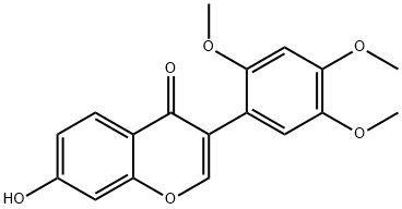 7-Hydroxy-2′,4′,5′-trimethoxyisoflavone Struktur