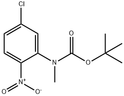 Carbamic acid, N-(5-chloro-2-nitrophenyl)-N-methyl-, 1,1-dimethylethyl ester Struktur