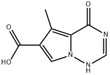 5-Methyl-4-oxo-1,4-dihydropyrrolo[1,2-f][1,2,4]triazine-6-carboxylic acid Struktur