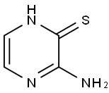 3-Amino-2-mercaptopyrazine Struktur