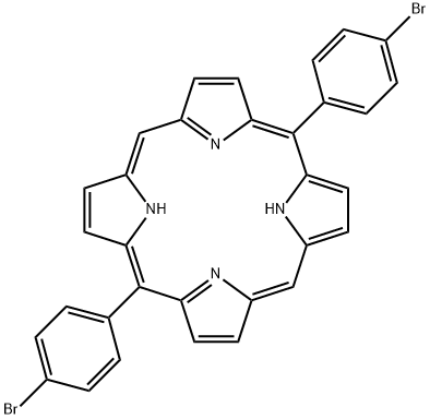 21H,23H-Porphine, 5,15-bis(4-bromophenyl)- Struktur