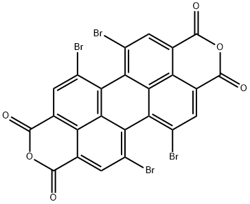 5,6,12,13-tetrabromo-Perylo[3,4-cd:9,10-c'd']dipyran-1,3,8,10-tetrone Struktur