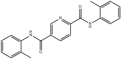 2-N,5-N-bis(2-methylphenyl)pyridine-2,5-dicarboxamide Struktur