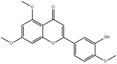 3’-Hydroxy-5,7,4’-trimethoxyflavone Struktur