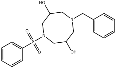 1,5-Diazocine-3,7-diol, octahydro-1-(phenylmethyl)-5-(phenylsulfonyl)- Struktur