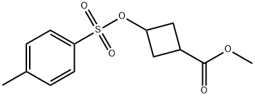 Methyl 3-{[(4-methylbenzene)sulfonyl]oxy}cyclobutane-1-carboxylate Struktur