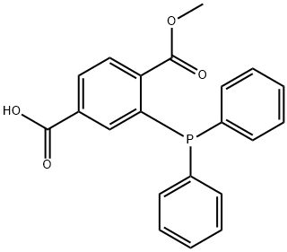 1-METHYL-2-(DIPHENYLPHOSPHINO)TEREPHTHA& Struktur