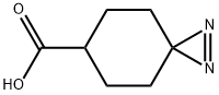 1,2-Diazaspiro[2.5]oct-1-ene-6-carboxylic acid Struktur