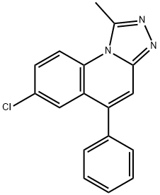 [1,2,4]Triazolo[4,3-a]quinoline, 7-chloro-1-methyl-5-phenyl- Struktur