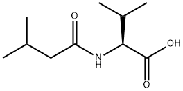 (2S)-3-methyl-2-[(3-methylbutanoyl)amino]butanoic acid Struktur