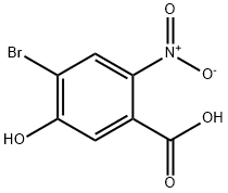 4-Brom-5-hydroxy-2-nitrobenzoesaeure Struktur