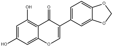 5,7-DIHYDROXY-3'',4''-METHYLENEDIOXYISOFLAVONE Struktur