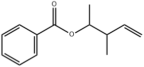 (2S,3S)-3-methylpent-4-en-2-yl benzoate Struktur