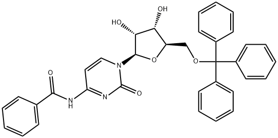 5'-Trt-N4-Bz-rC Struktur