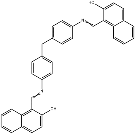 4,4'-METHYLENEBIS(N-(2-HYDROXY-1-NAPHTHYLMETHYLENE)ANILINE) Struktur