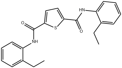 2-N,5-N-bis(2-ethylphenyl)thiophene-2,5-dicarboxamide Struktur