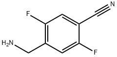 Benzonitrile, 4-(aminomethyl)-2,5-difluoro- Struktur