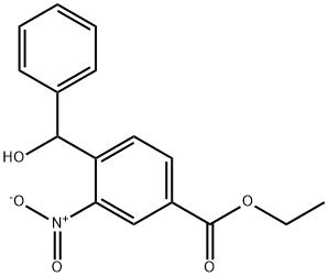 ethyl 4-[hydroxy(phenyl)methyl]-3-nitrobenzoate Struktur