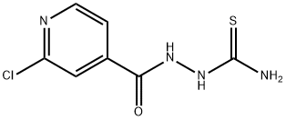 4-Pyridinecarboxylic acid, 2-chloro-, 2-(aminothioxomethyl)hydrazide Struktur