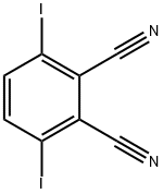 1,2-Benzenedicarbonitrile, 3,6-diiodo- Struktur